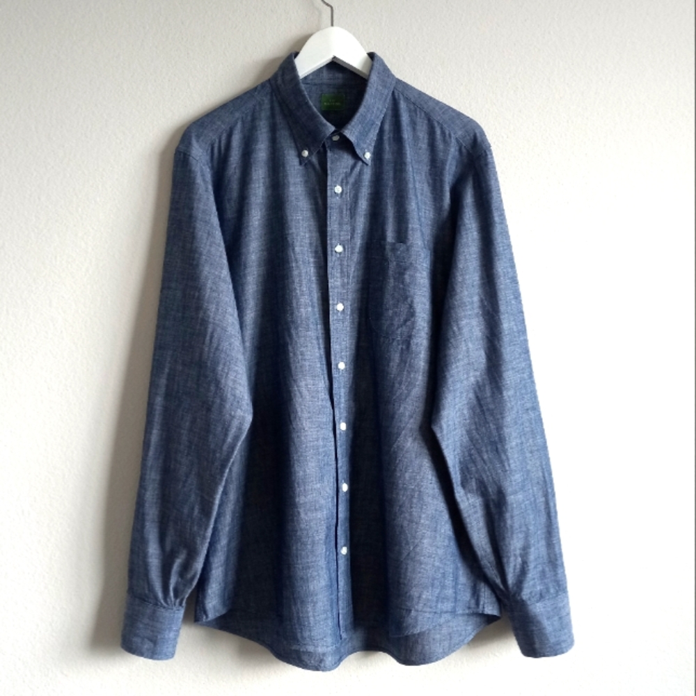 Sid Mashburn Denim Blue Button-Down Shirt